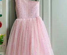 Beautiful baby pink" Blingalicious " Dress