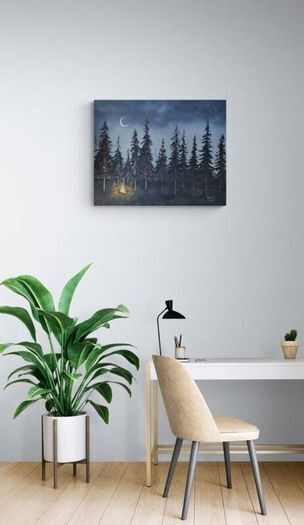Hand paint picture, acrylic painting by Strzala