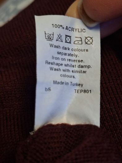 Mens Burgundy Jumper