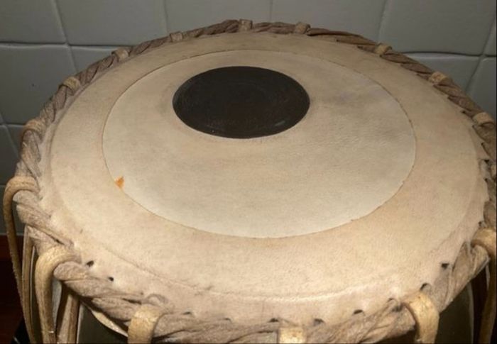 Vintage 1970s Professional Indian Bayan Tabla Provenance: Survival Studios Acton London