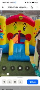 small bouncy castle.