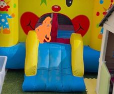 small bouncy castle.