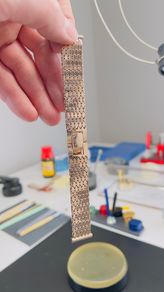 Gold watch bracelet