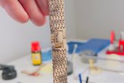 Gold watch bracelet