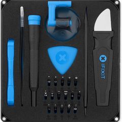 Essential Electronics Toolkit, Basic tool-set with 16 precision bits (4 mm), magnetic screwdriver & opening tools for electronic devices