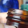 461 - Set of Three Beautiful Vintage Glass Decorative Collectible Bottles - Amber Eire Bovril, Cobalt Blue Magnesia and Turquoise Science Cream Image 5