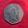 Isle of Man 50p coin 1985 with Viking ship Image 3