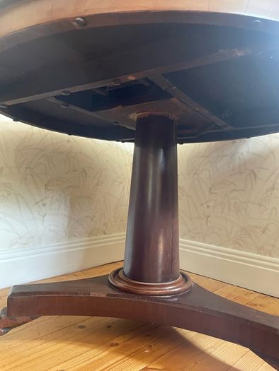Antique Round Pedestal Dining Table