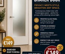 SPECIAL offer Deanta Shaker Frosted Glass