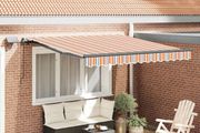 Retractable Awning Manual Multicolour 300 x 250 cm Fabric