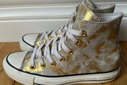 Gold Converse Boots