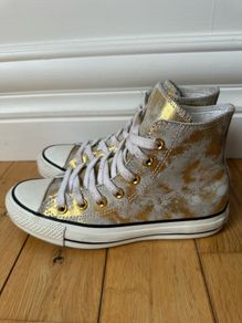Gold Converse Boots