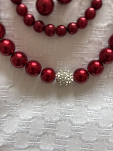 Pearl Necklace, Bracelet and Earrings