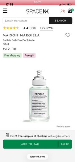 New MAISON MARGIELA Bubble Bath Eau De Toilette 30mls