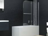 Folding Shower Enclosure 2 Panels ESG 120x140 cm
