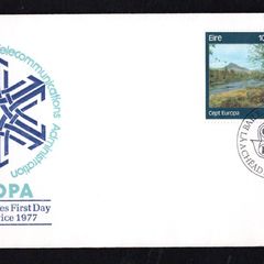 1977 Ireland Europa Commemorative Stamps Illustrated The Irish Times First Day Cover (FDC)