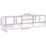 TV Cabinet with Drawer Artisan Oak 200x25x44 cm Engineered Wood Image 10