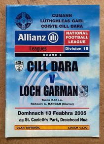 2005 Kildare v Wexford - GAA Allianz National Football League Programme