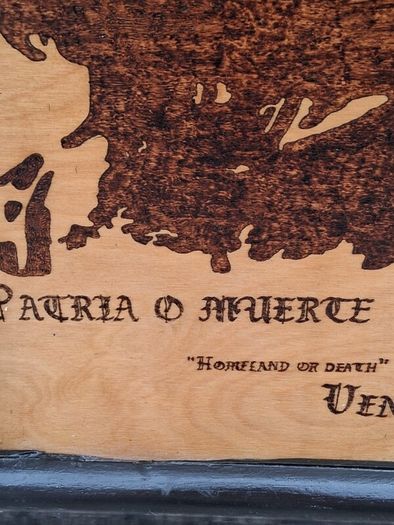 Original Pyrography of Che Guevara