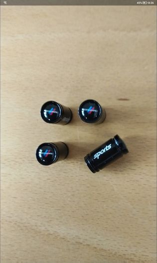 Brand New BMW Sports Performance Metal Dust Caps x4