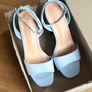 Blue platform sandals Image 2