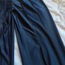Navy  Asymmetrical Waist Ruched Bum Seam Leggings, size 10 Image 4