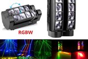 LED 8x10W RGBW Moving Head Light LED Spider Beam Stage Lighting DMX 512 Spider Light Good for Home Party Rave DJ Nightclub Party
