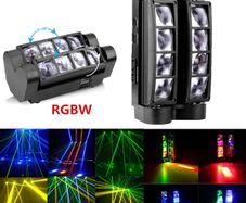 LED 8x10W RGBW Moving Head Light LED Spider Beam Stage Lighting DMX 512 Spider Light Good for Home Party Rave DJ Nightclub Party