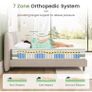 King Size Mattress 5FT, 10 Inch Gel Memory Foam Pocket Sprung Hybrid Mattress, 7-Zone Orthopedic & Motion Isolation, Medium Firm, 150x200x25cm Image 6