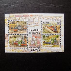 Ireland 1995.MNH.Miniature stamp Sheet.Transport-Narrow Gauge Railways.
