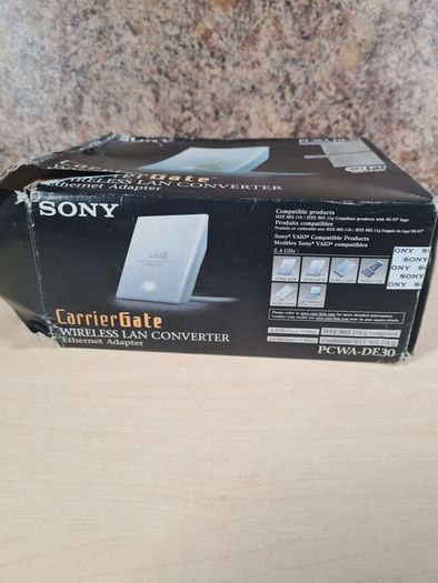 SONY CarrierGate PCWA-DE30 wireless lan converter Ethernet adapter 2.4Ghz BRAND NEW UNUSED