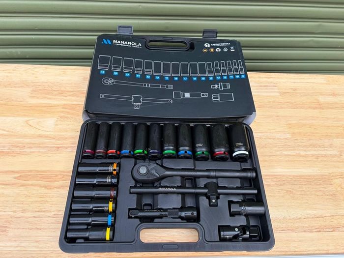 Manarola Professional 23pc 1/2" Deep Impact Socket Set