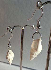 Mini Conch Spiral Shell Earrings