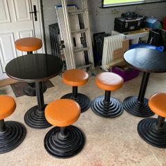 Vintage Bar Tables and Stools