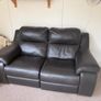 Leather two Seater Sofa. Image 2