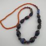Vintage Venetian Style Floral & African Glass Beads Necklace Image 2