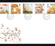1995 Isle of Man Fungi Commemorative Stamps First Day Cover (FDC)