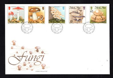 1995 Isle of Man Fungi Commemorative Stamps First Day Cover (FDC)