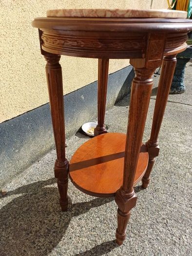 Vintage French Oval Side Table
