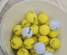 55 practice golf balls