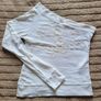 White long-sleeve, off-the-shoulder top Image 2