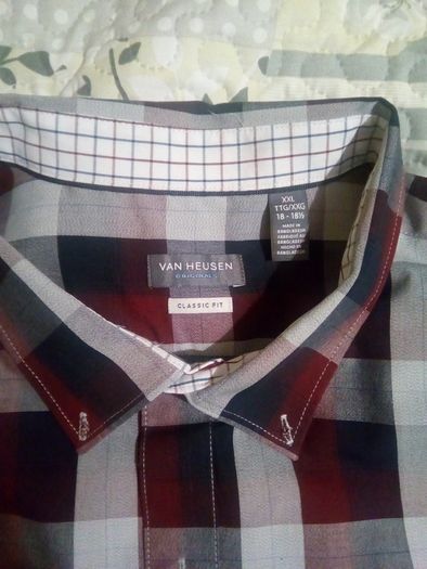 Long sleeve checked shirt. XXL 18