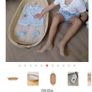 Olli Ella Bayu Baby Changing Basket with Luxe Organic Cotton Liner Image 8