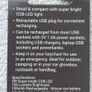 Saber 2W USB Rechargeable COB LED Mini Light Keychain Flashlight Pocket Torch - Black Image 8