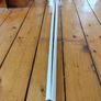 Two 2.4m lengths of white wooden moulding 10x10mm Image 7