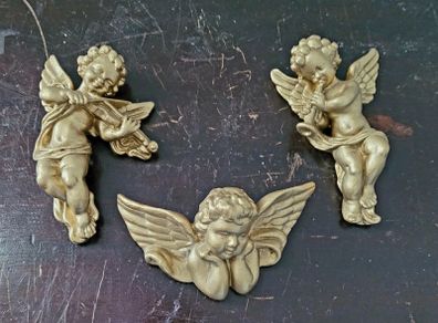 Vintage cherubs x 3
