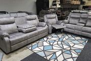 Vancouver Grey Reclining Sofa Set - 3+2 or 3+1+1