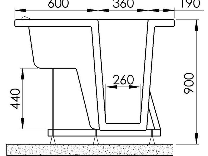 RUBIN WALK IN BATH with integral seat, door & low level entry
