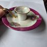 Ceramic Candle holder w/Candle Image 3