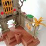 Playmobil Jungle Temple Ruin 3015(almost complete)& Tree Stump Goblin 3898(Rare) Image 3